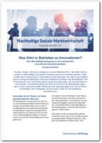 Cover Policy Brief 2022 | 01: Was führt in Betrieben zu Innovationen?