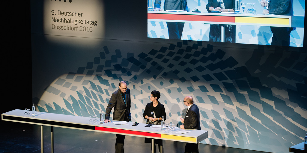 Posiumsdiskussion auf dem Deutschen Nachhaltigkeitstag.