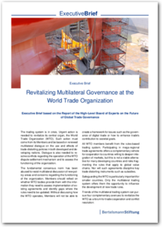 Cover Executive Brief: Revitalizing Multilateral Governance at the World Trade Organization