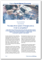 Cover Policy Brief #2018/04: The data-driven power of Google and co. A risk to competition?