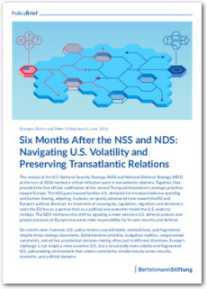 Cover Six Months After the NSS and NDS: Navigating U.S. Volatility and Preserving Transatlantic Relations