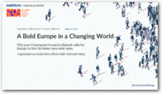 Cover A Bold Europe in a Changing World