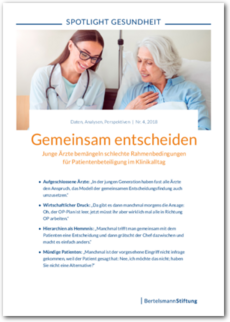 Cover SPOTLIGHT Gesundheit: Gemeinsam entscheiden