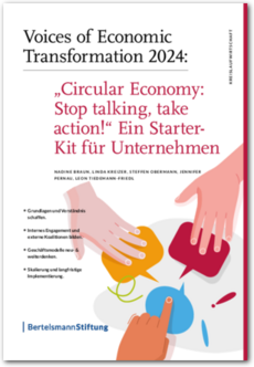 Cover Voices of Economic Transformation 2024: „Circular Economy: Stop talking, take action!“ Ein Starter- Kit für Unternehmen