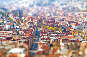 Stadt Tilt shift effekt