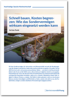 Cover Schnell bauen, Kosten begrenzen: Wie das Sondervermögen wirksam eingesetzt werden kann