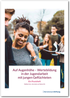 Cover Auf Augenhöhe – Wertebildung in der Jugendarbeit mit jungen Geflüchteten