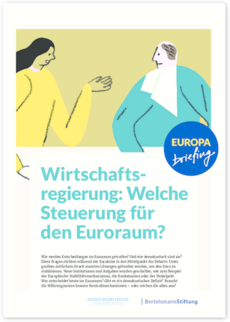 Cover Wirtschaftsregierung: Welche Steuerung für den Euroraum?