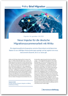 Cover Neue Impulse für die deutsche Migrationszusammenarbeit mit Afrika