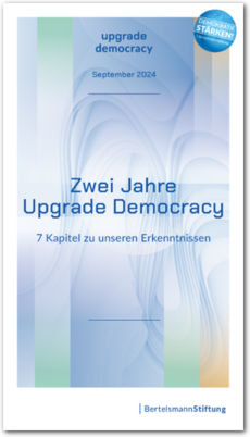 Cover Zwei Jahre Upgrade Democracy - 7 Kapitel zu unseren Erkenntnissen
