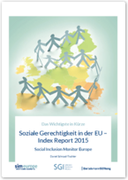 Cover Das Wichtigste in Kürze: Soziale Gerechtigkeit in der EU – Index Report 2015
