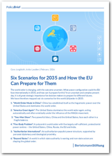 Cover Six Scenarios for 2035 and How the EU Can Prepare for Them
