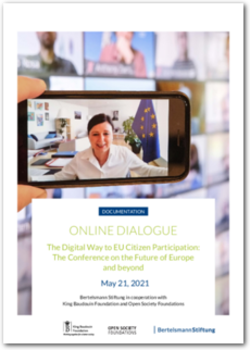 Cover ONLINE DIALOGUE - The Digital Way to EU Citizen Participation