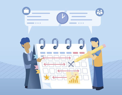 Figuren deuten auf einen Kalender