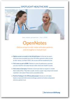 Cover SPOTLIGHT Healthcare: OpenNotes