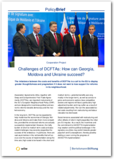 Cover Challenges of DCFTAs: How can Georgia, Moldova and Ukraine succeed?