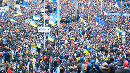 Großdemonstration in Kiev, Ukraine