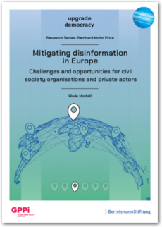 Cover Mitigating disinformation in Europe. Challenges and opportunities for civil society organisations and private actors