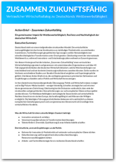 Cover Action Brief – Zusammen Zukunftsfähig