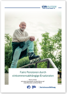 Cover Faire Pensionen durch einkommensabhängige Ersatzraten