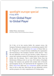 Cover spotlight europe special 07/2010: From Global Payer to Global Player