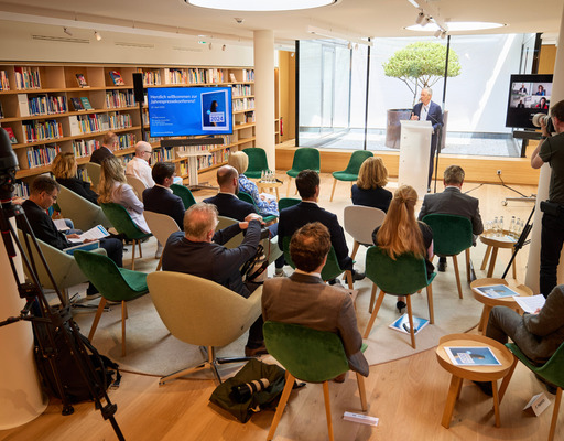 Impressionen aus der Jahrespressekonferenz der Bertelsmann Stiftung vom 29.04.2025.