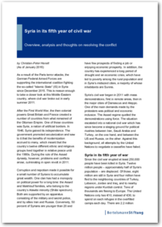 Cover Syria in its fifth year of civil war