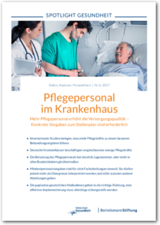 Cover SPOTLIGHT Gesundheit: Pflegepersonal  im Krankenhaus