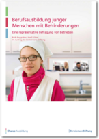 Cover Berufsausbildung junger Menschen mit Behinderungen