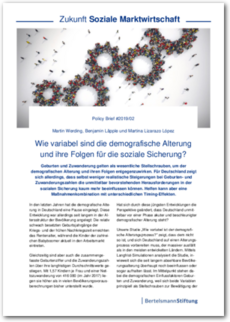 Cover Policy Brief #2019/02: Wie variabel sind die demografische Alterung und ihre Folgen für die soziale Sicherung?