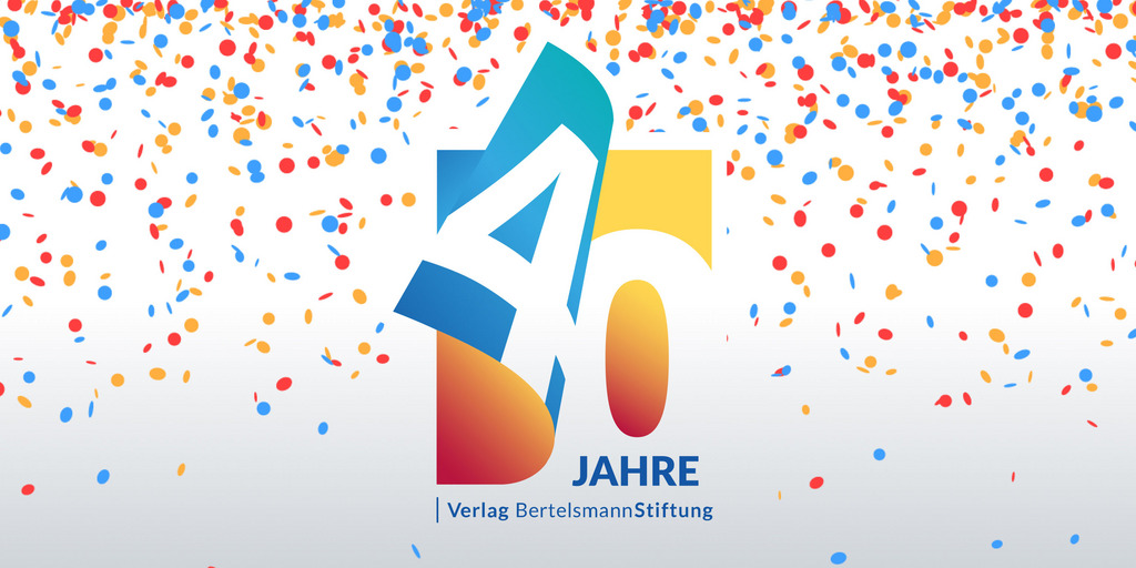 40 Jahre Logo mit Konfetti