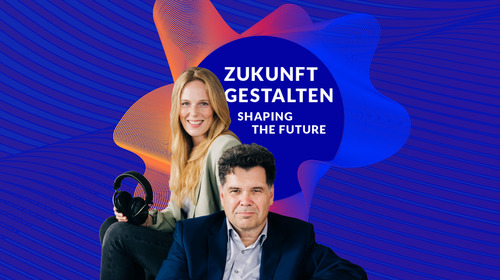 Logo unserer Podcast-Reihe "Zukunft gestalten"