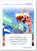 Cover Globale Auswirkungen einer protektionistischen Handelspolitik der USA