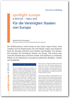 Cover spotlight europe 03/2012: Für die Vereinigten Staaten von Europa
