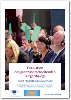 Cover Evaluation des grenzüberschreitenden Bürgerdialogs
