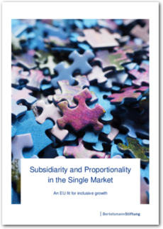 Cover Subsidiarity and Proportionality in the Single Market
