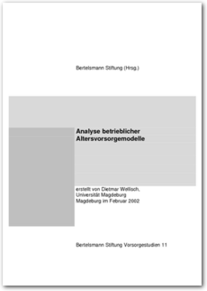 Cover Analyse betrieblicher Altersvorsorgemodelle