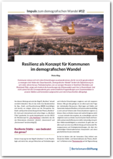 Cover Impuls zum demografischen Wandel #12: Resilienz als Konzept für Kommunen im demografischen Wandel