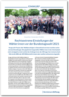 Cover EINWURF 1/2021 - Rechtsextreme Einstellungen vor der Bundestagswahl 2021