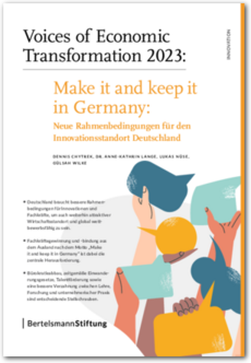 Cover Make it and keep it in Germany: Neue Rahmenbedingungen für den Innovationsstandort Deutschland