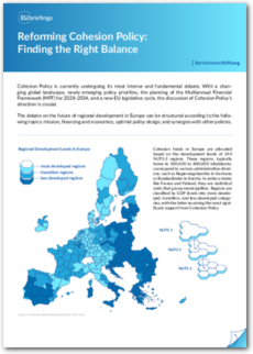 Cover Reforming Cohesion Policy: Finding the Right Balance
