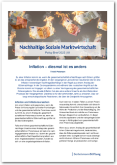 Cover Policy Brief 2023 | 01: Inflation - diesmal ist es anders