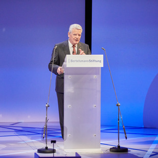 Our former Federal President Joachim Gauck during his speech.