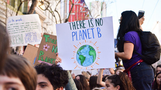 Foto von einer "Fridays 4 Future"-Demo.