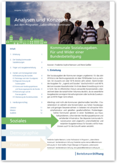Cover Kommunale Sozialausgaben. Für und Wider einer Bundesbeteiligung