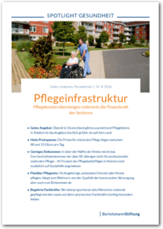 Cover SPOTLIGHT Gesundheit: Pflegeinfrastruktur