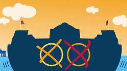 Reichstag farblich dargestellt