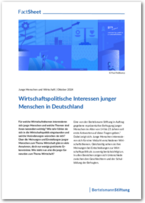 Cover Wirtschaftspolitische Interessen junger Menschen in Deutschland