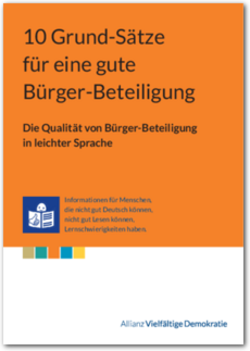 Cover 10 Grund-Sätze für eine gute Bürger-Beteiligung