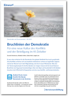 Cover EINWURF 05/2025 – Bruchlinien der Demokratie